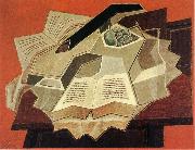 Juan Gris The book is opened oil painting on canvas